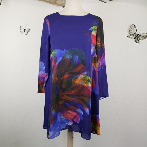 Anthropologie leifsdottir watercolor silk chiffon - Picture 8 of 8